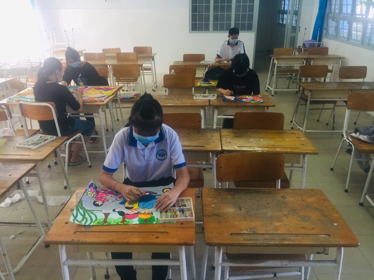 Trường THCS Trần Bình Trọng tham gia cuộc thi vẽ tranh “Tuyên truyền phòng chống ma tuý và tác hại của ma tuý” năm 2021