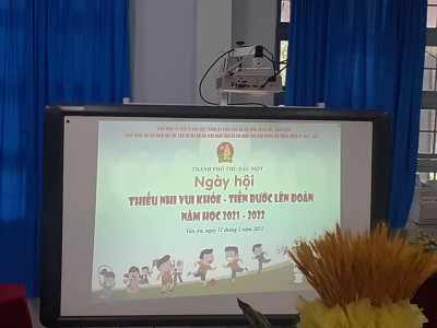 Liên Đội Trường THCS Trần Bình Trọng tổ chức ngày hội "Thiếu nhi vui khỏe - Tiến bước lên Đoàn" năm học 2021-2022