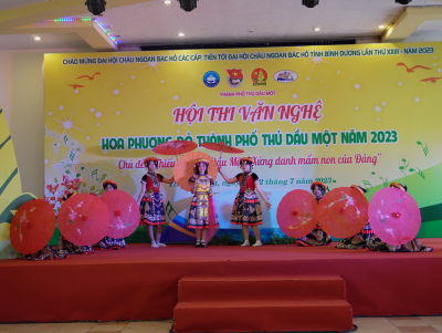 Trường THCS Trần Bình Trọng tham gia Hội thi văn nghệ "Hoa phượng đỏ" thành phố Thủ Dầu Một năm 2023